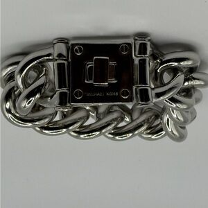 Michael Kors Chunky Turn-Lock Wide Chain Bracelet